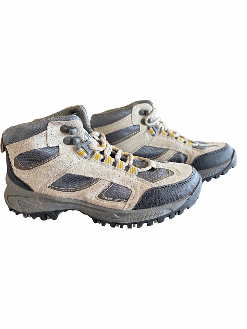 Denali Clearwater Women’s Tan Suede Durable Rugged Outsole Hiking Boots Size 8